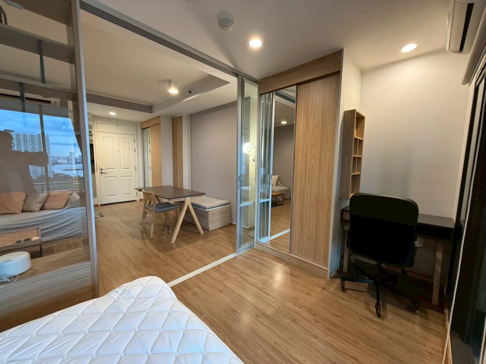 ให้เช่า U Delight Residence Riverfront Rama 3 1 ห้องนอน 1 ห้องน้ำ มาพร้อมเฟอร์ครบครัน มองเห็นวิวแม่น้ำ จองเลย