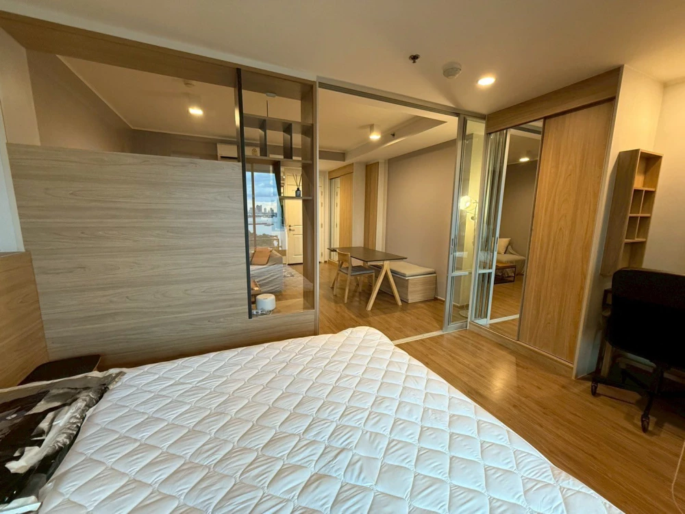 ให้เช่า U Delight Residence Riverfront Rama 3 1 ห้องนอน 1 ห้องน้ำ มาพร้อมเฟอร์ครบครัน มองเห็นวิวแม่น้ำ จองเลย