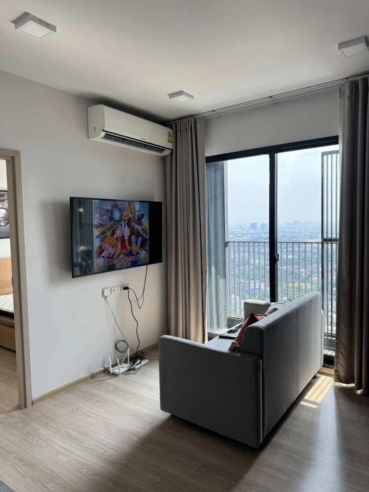 ให้เช่า Unio H Tiwanon ขนาด 35 ตร.ม. ชั้น 33 เกือบชั้นบนสุด แบ่งสัดส่วนห้องดีมาก อยู่สบาย ไม่อึดอัด จองเลย