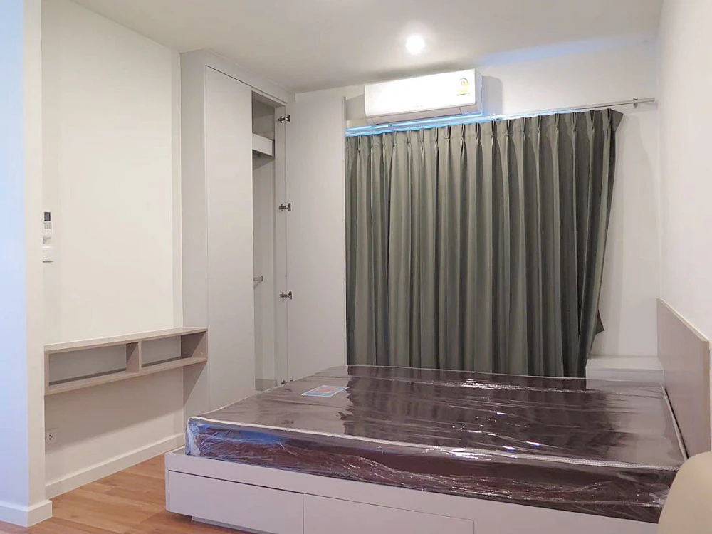 ให้เช่า V Condo Ladkrabang ห้องชั้น 2 มาพร้อมเครื่องซักผ้าและเฟอร์นิเจอร์ครบครัน จองเลยจ้า