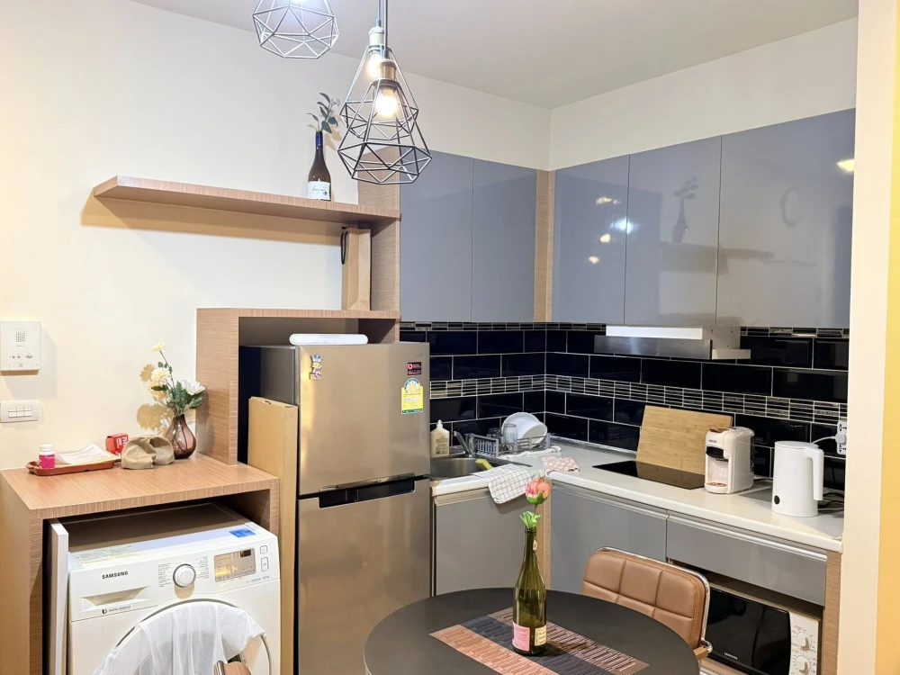 ให้เช่า Vantage รัชวิภา แบบ 1 ห้องนอน แต่พื้นที่ใช้สอยเยอะมาก พร้อมเฟอร์ครบครัน น่าจองสุดๆ