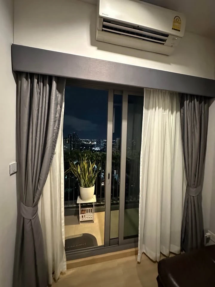 ให้เช่า Whizdom connect Sukhumvit ห้องน่าอยู่ ชั้นสูง ลมดี พร้อมเฟอร์ จองเลย