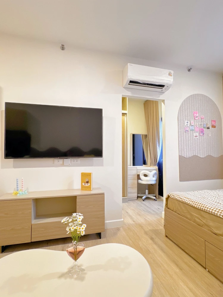 ให้เช่า XIM Suksawat - Rama 3 ห้องสตูดิโอ ตกแต่งคุมโทนสไตล์มินิมอล มองเห็นวิวแม่น้ำ จองเลย