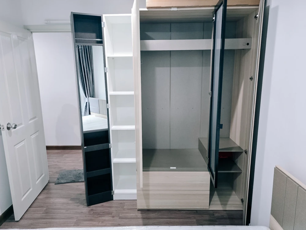 ให้เช่า You 3 Condo ชั้น 3 อาคาร B ห้องเย็นตลอดทั้งวันแน่นอน โดดแดดไม่มาก เฟอร์นิเจอร์ครบชุด ย้ายกระเป๋าเข้าอยู่ได้เลย