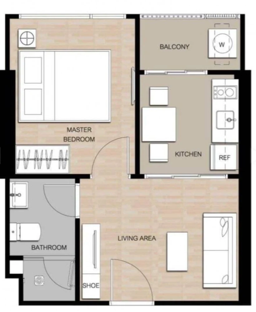 ✨ ให้เช่า คอนโด เดอะ ไลน์ วงศ์สว่าง แต่งครบ น่าอยู่มาก จองเลย!!