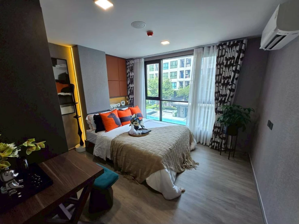 ✨ ให้เช่า | ATMOZ PALACIO ลาดพร้าว–วังหิน — ห้องใหม่มือ 1 วิวสระ แต่งครบ 🌊