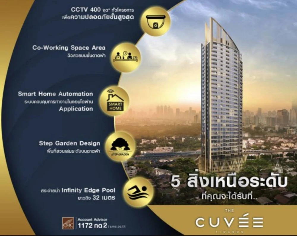 🌙🏙️ ให้เช่า Cuvee Tiwanon | ห้องมินิมอล วิวสูง ชั้น 26 ติดรถไฟฟ้า! 🏙️🌙