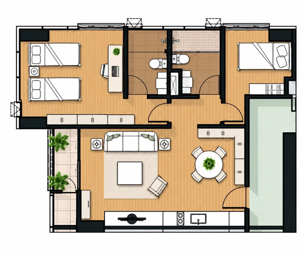 🏠 For Rent | My Resort Bangkok
