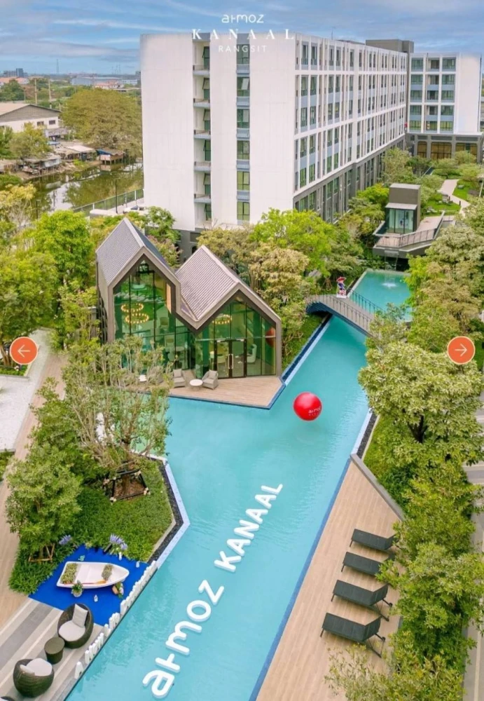 🌿 Condo for Rent: Atmoz Canal Rangsit – Canal View, Ready to Move In 🌿