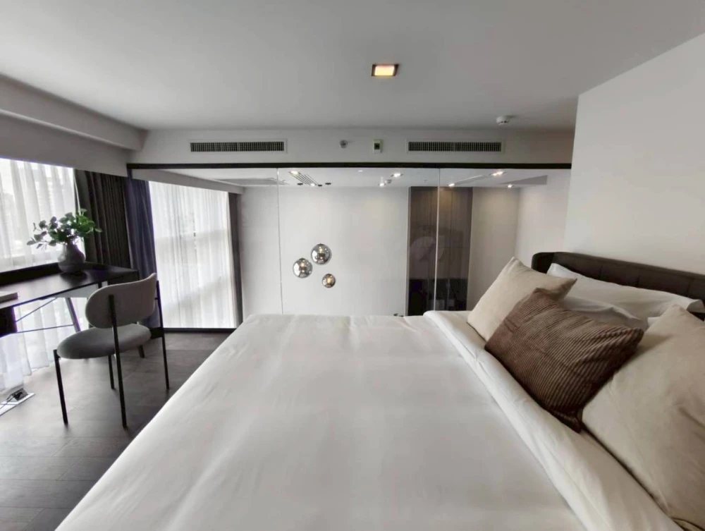 🌸🏙️ Condolette Ize Ratchathewi for rent | Next to BTS, beautiful room, fully furnished! 🏙️🌸
