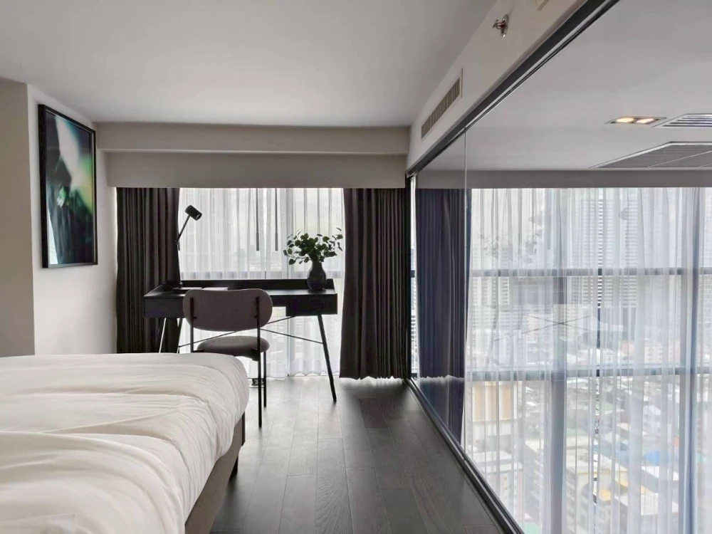 🌸🏙️ Condolette Ize Ratchathewi for rent | Next to BTS, beautiful room, fully furnished! 🏙️🌸