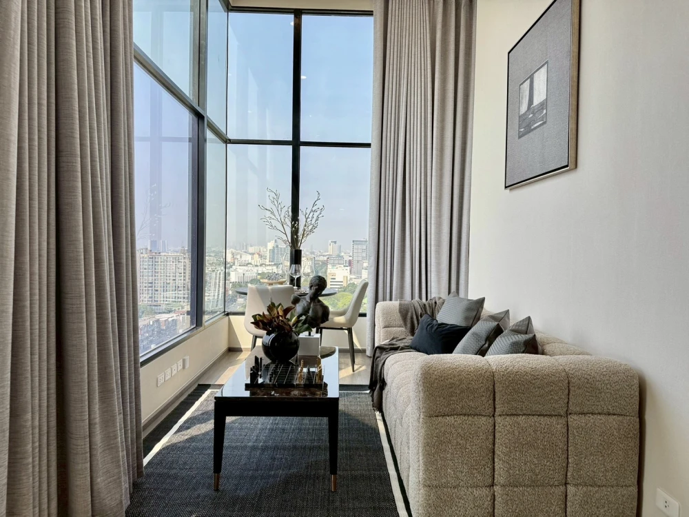 🧡🏙️ For Rent: So Origin Kaset Interchange | Duo Space, 2-story unit with high ceilings, beautiful and luxurious room, near the BTS Skytrain! 🏙️🧡