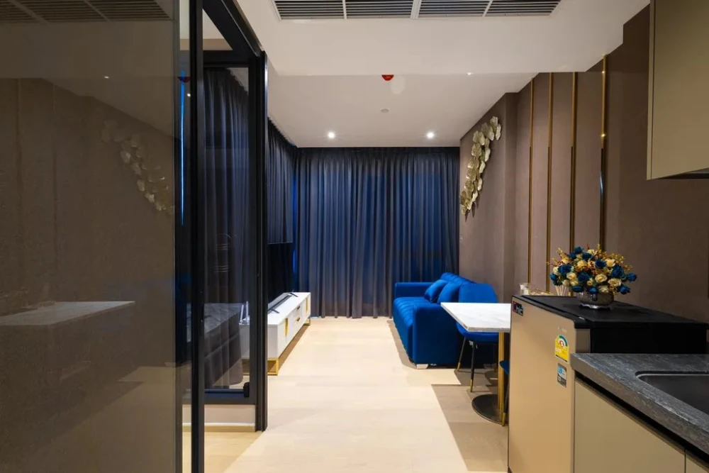 🌿🏙 Condo for rent: Ashton Asoke – Rama 9. Beautiful room, tree view, quiet and peaceful. Near MRT. 🏙🌿