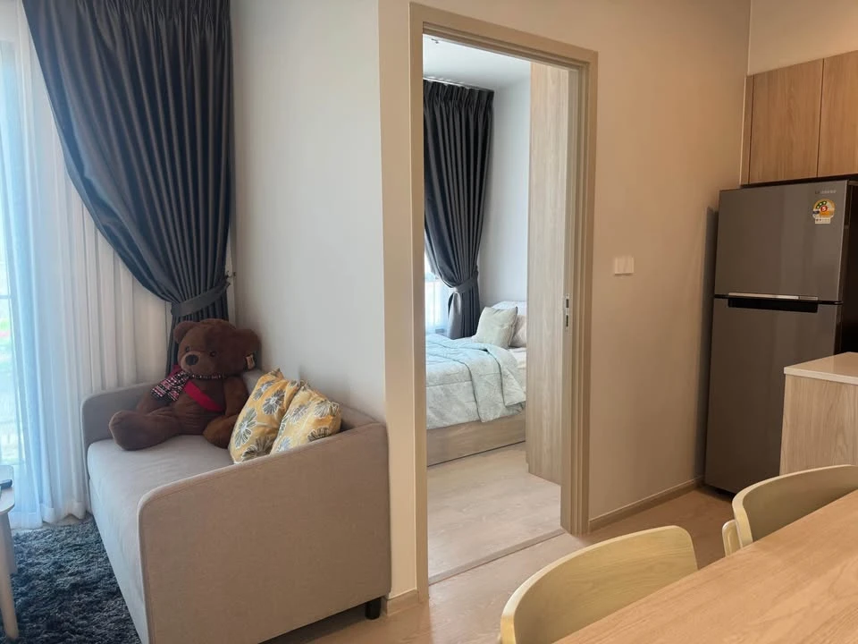 For rent: Noble New Mega Plus Bangna. Auspicious and beautiful room number. Fully furnished with appliances. Book now!