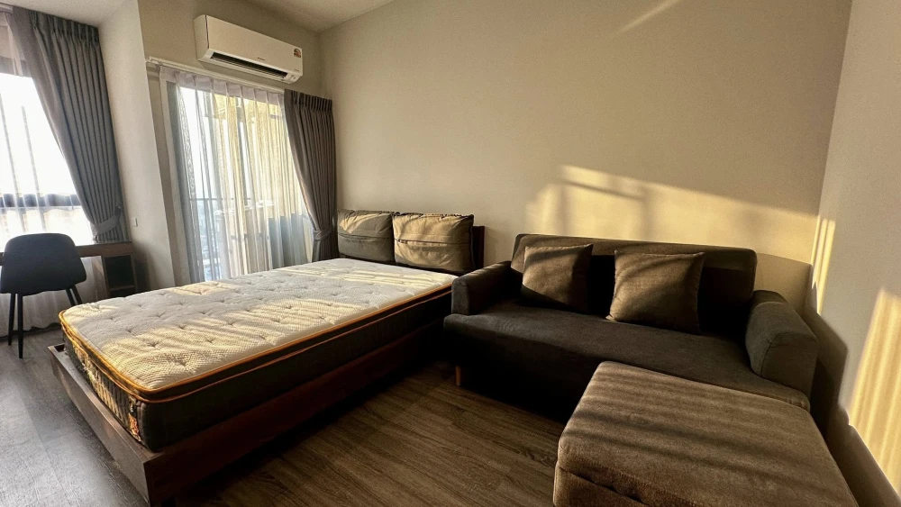 For rent IDEO Ramkhamhaeng - Lam Sali Station ห้องชั้นสูง ตำแหน่งดี ติดบันไดหนีไฟ แบบนี้ต้องจอง