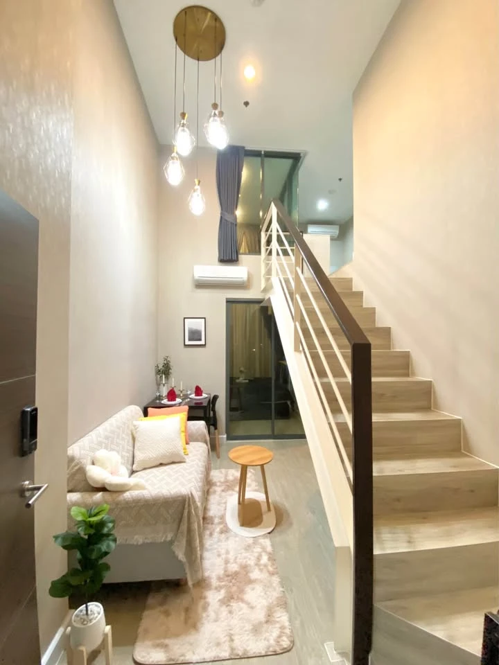 For rene Metro Sky ประชาชื่น ห้องแต่งน่าอยู่ มาพร้อมเฟอร์ เครื่องใช้ไฟฟ้าครบ พลาดแล้วจะเสียดาย