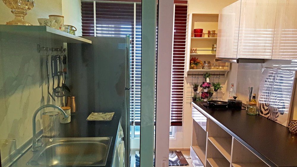 For rent Aspire Erawan, the most beautifully decorated room, 260 degree view like this, there is only one room on each floor, very rare.