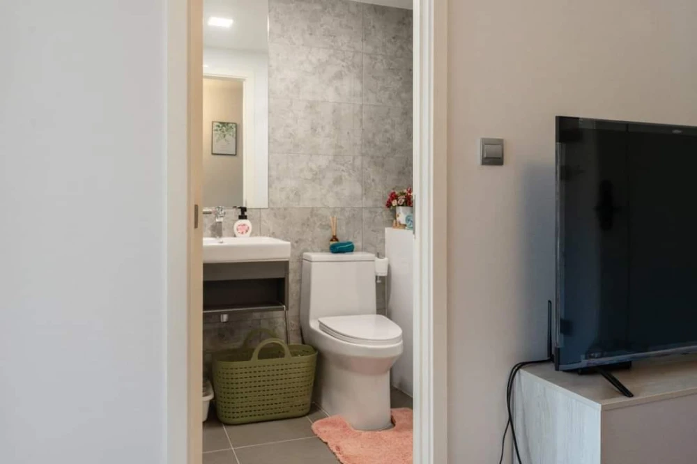 For rent Atmoz Tropicana Bangna ห้องน่าอยู่ เฟอร์ เครื่องใช้ไฟฟ้าครบพร้อม มาจองได้แล้ววันนี้