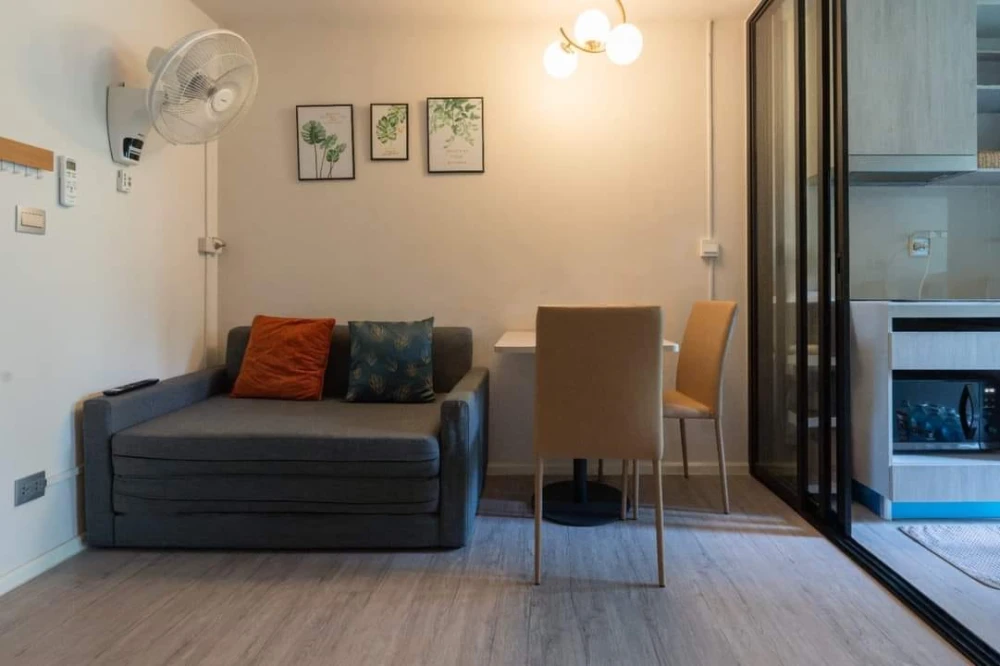 For rent Atmoz Tropicana Bangna ห้องน่าอยู่ เฟอร์ เครื่องใช้ไฟฟ้าครบพร้อม มาจองได้แล้ววันนี้