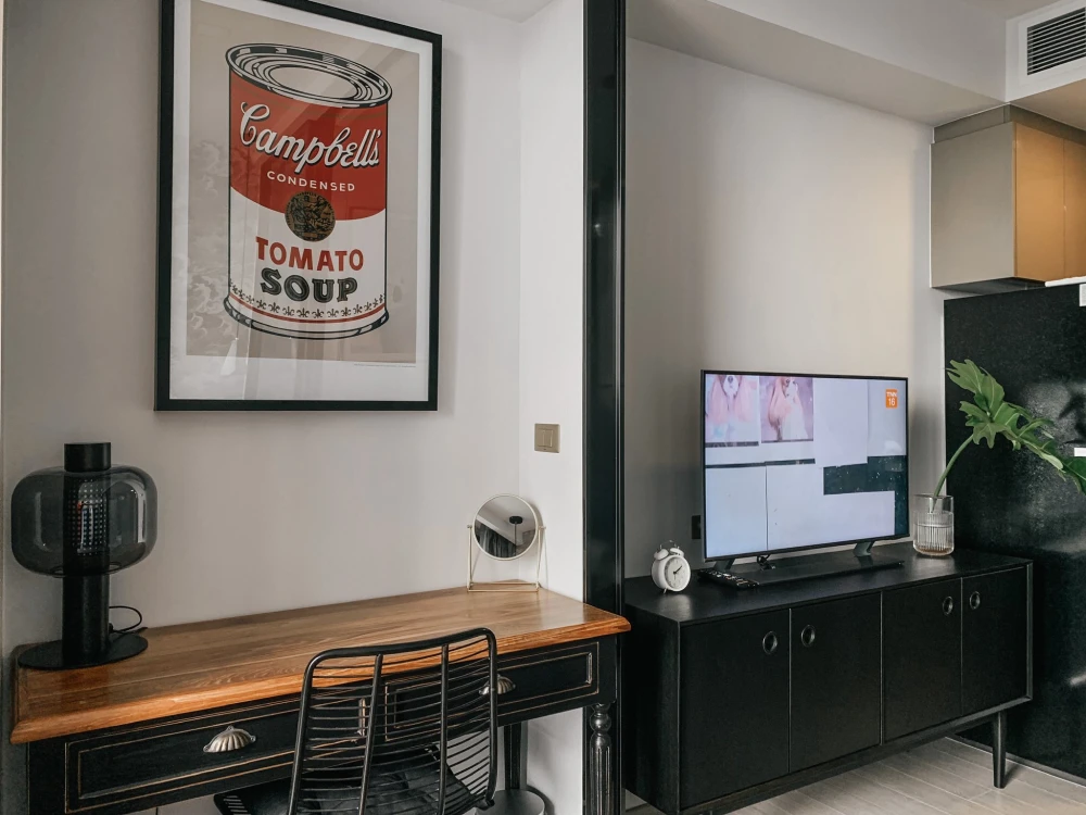 For rent condo One 9 Five Asoke-Rama 9 ห้องแต่งน่าอยู่ กั้นอยกเป็นสัดส่วน มาจองได้แล้ววันนี้ อย่าพลาด