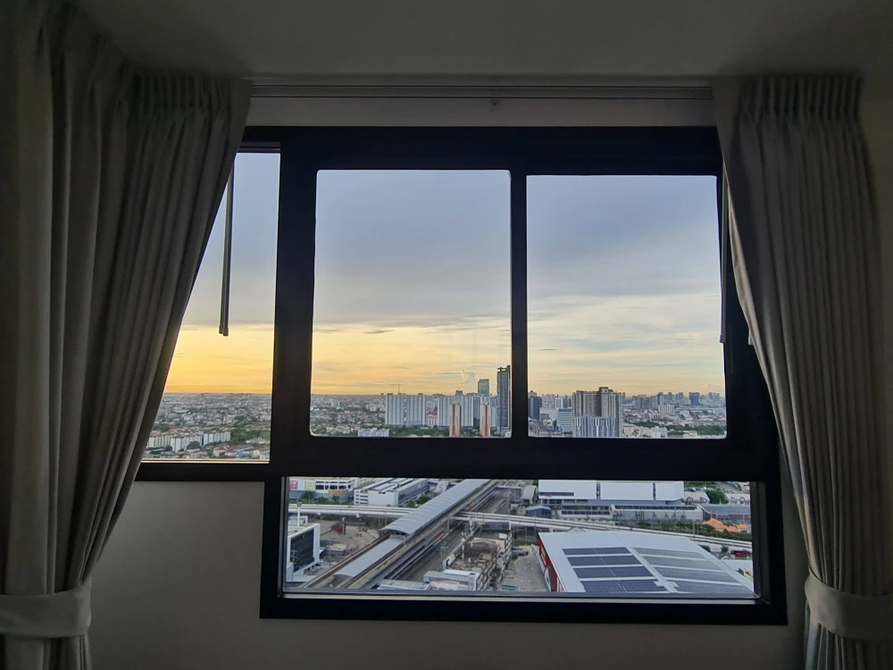 For rent condo Skyline Rattanathibet ห้อง วิวเมืองมุมสูง ชั้นสูง ลมดี ไม่ร้อน ครบจบ พร้อมอยู่