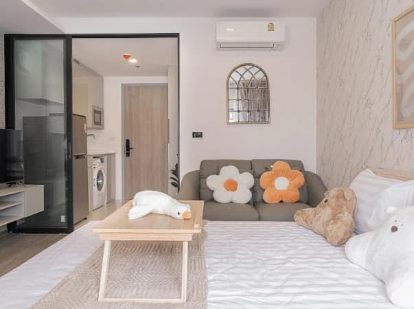 For Rent Condo  Soho Bangkok Ratchada  ห้องที่ตกแต่งเหมือนกันสไตล์ Muji Minimal เบาๆสบายตา รีบมาจอง