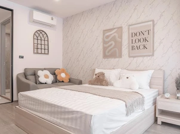 For Rent Condo Soho Bangkok Ratchada ห้องที่ตกแต่งเหมือนกันสไตล์ Muji Minimal เบาๆสบายตา รีบมาจอง images