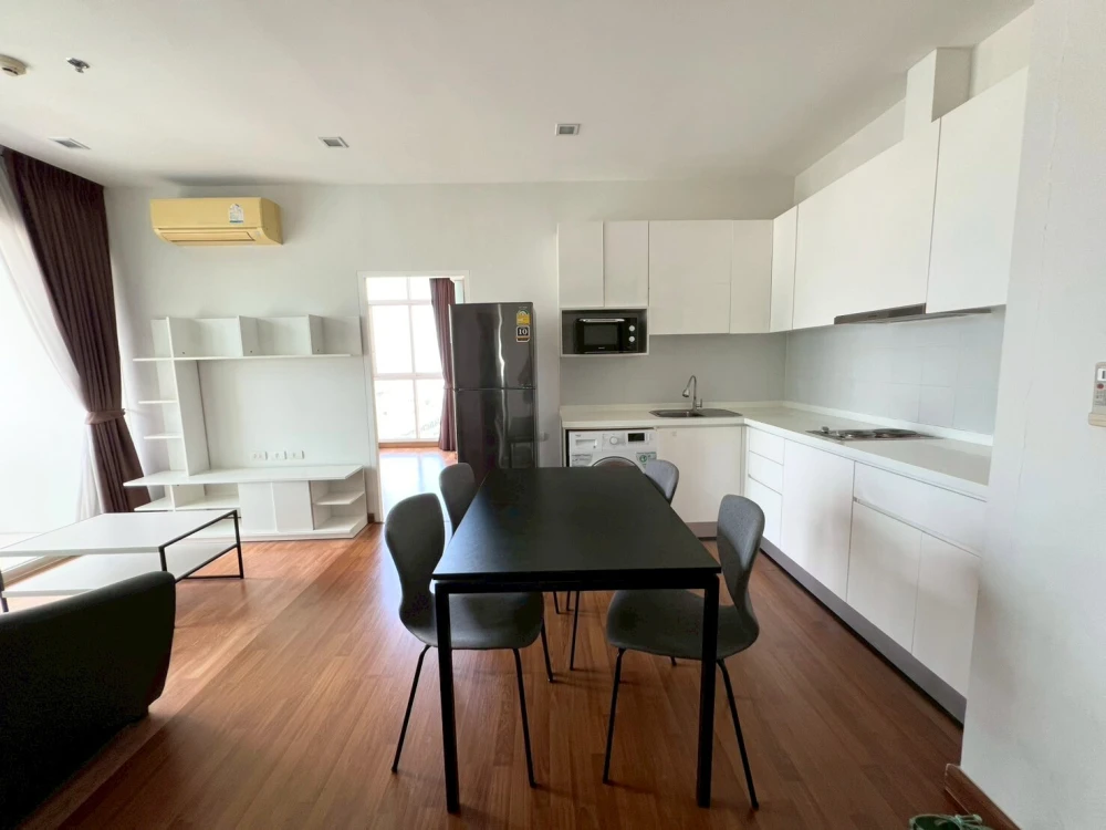 For rent condo The Coast Bangkok 2 bedrooms, 2 bathrooms, high floor, beautiful city view, complete here, book now, don't miss out.