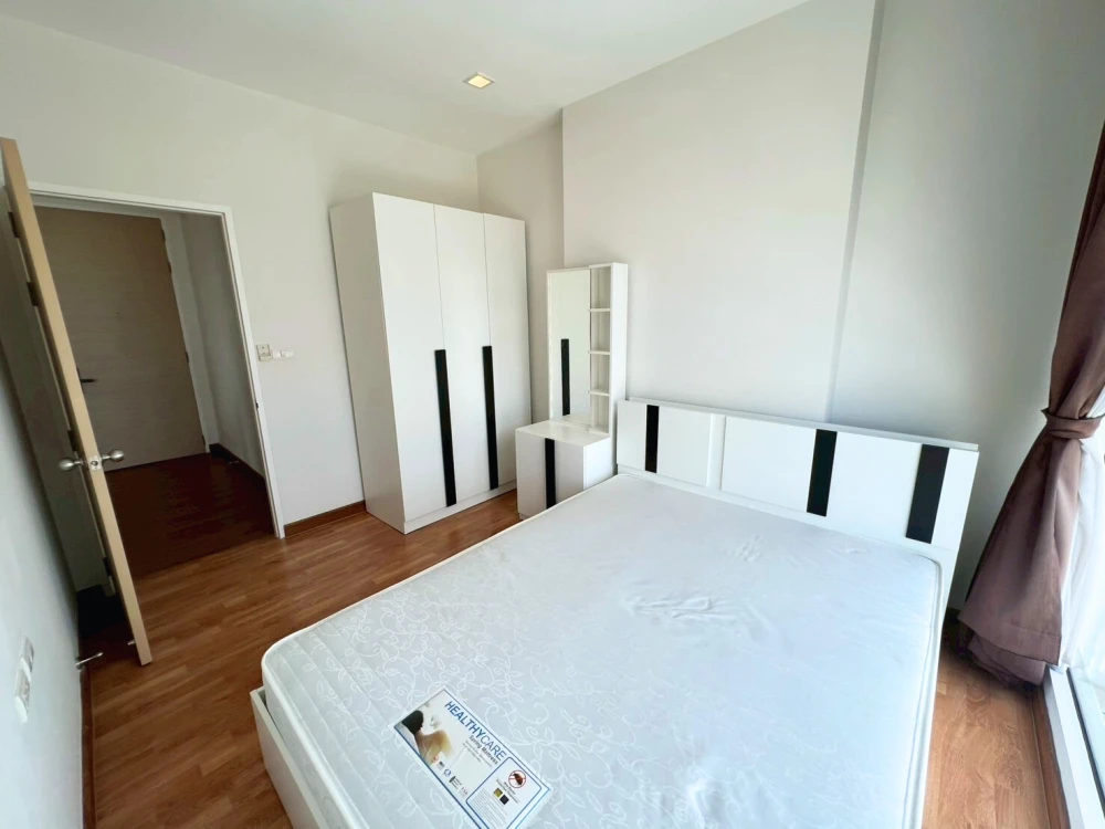 For rent condo The Coast Bangkok 2 bedrooms, 2 bathrooms, high floor, beautiful city view, complete here, book now, don't miss out.