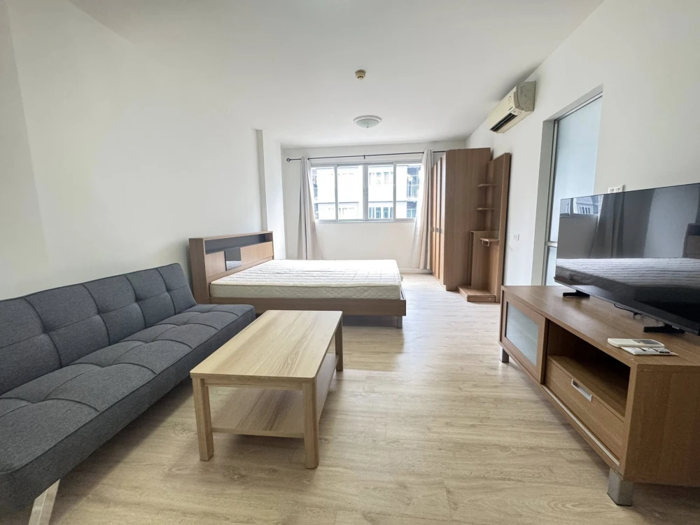 For rent D-Condo Onnut–Suvarnabhumi ห้องสตูดิโอ ชั้น 5 มาพร้อมสิ่งอำนวยความสะดวกครบ จองเลย