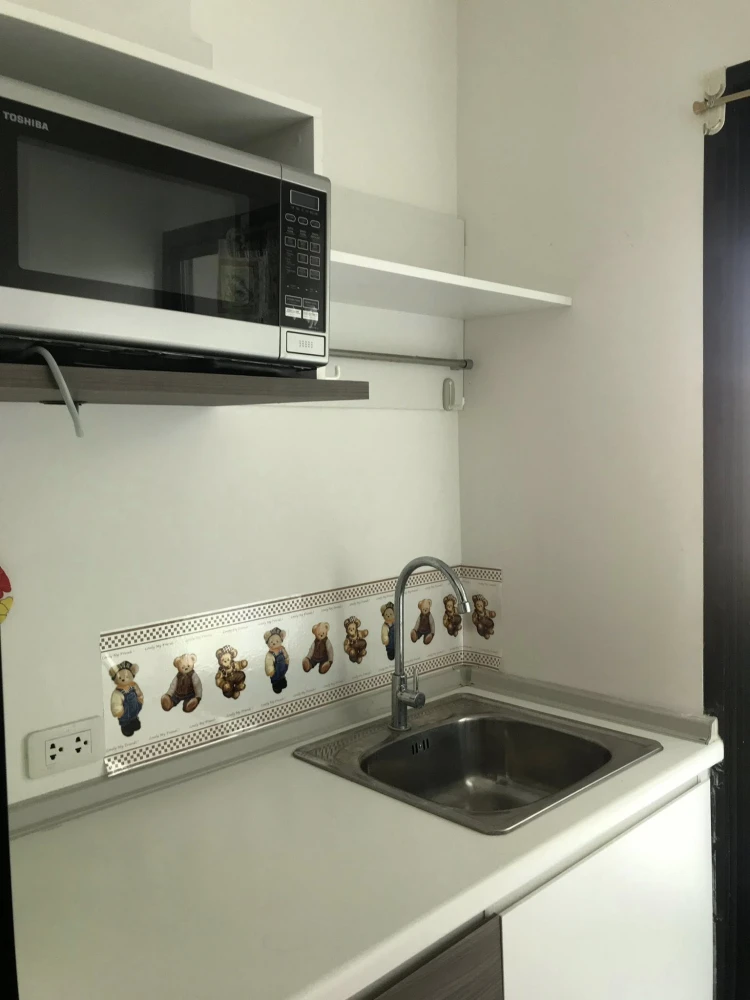 For rent iCondo Salaya, ready to move in room, with good wallpaper, complete here, you must not miss it.