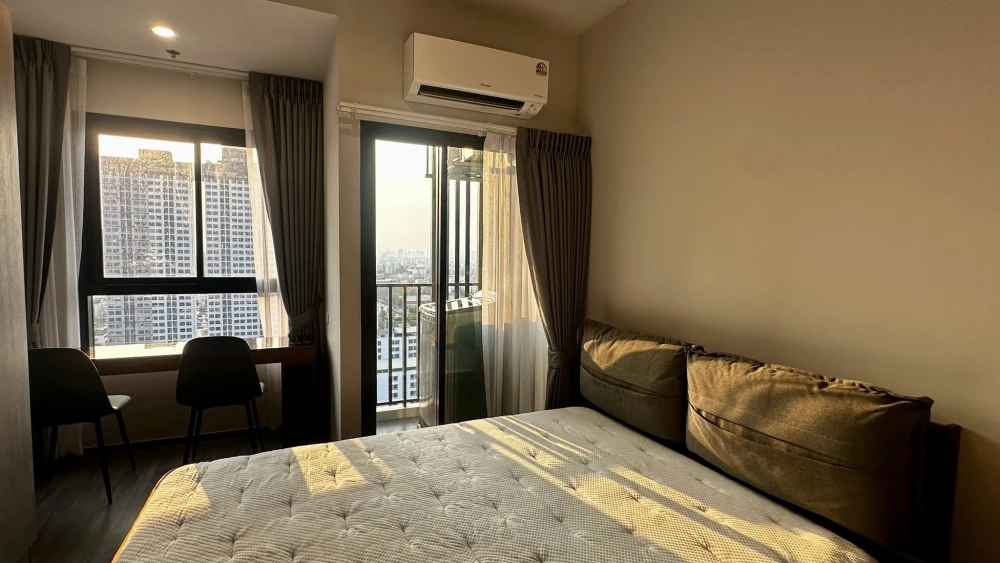 For rent IDEO Ramkhamhaeng - Lam Sali Station ห้องชั้นสูง ตำแหน่งดี ติดบันไดหนีไฟ แบบนี้ต้องจอง