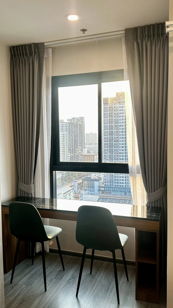 For rent IDEO Ramkhamhaeng - Lam Sali Station ห้องชั้นสูง ตำแหน่งดี ติดบันไดหนีไฟ แบบนี้ต้องจอง