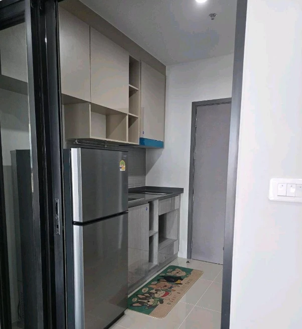 For rent Ideo Ramkhamhaeng - Lam Sali Station ห้องน่าอยู่ เฟอร์ เบครื่องใช้ไฟฟ้าครบ ลากกระเป๋าเข้าอยู่ได้เลย