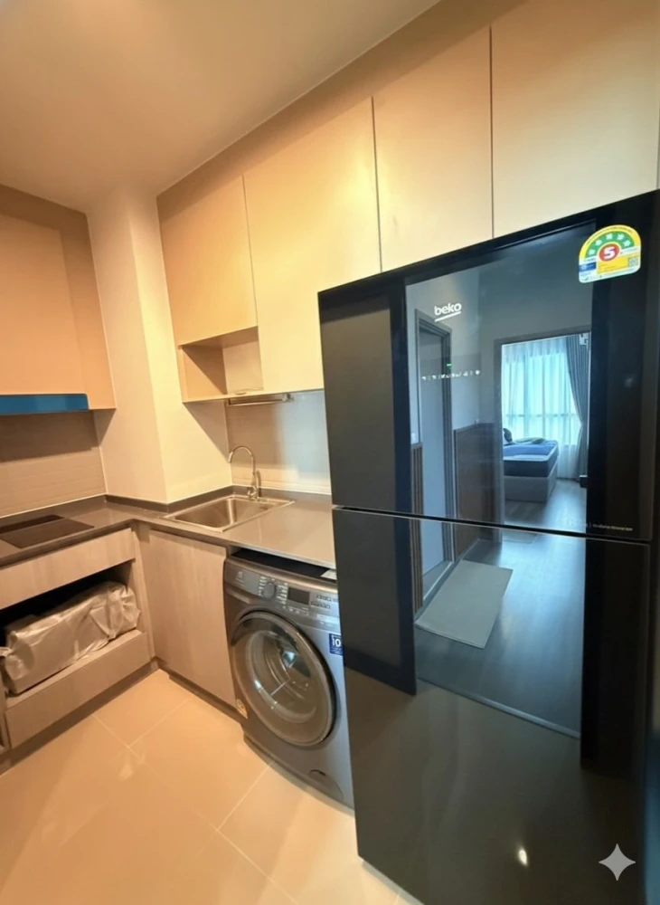 For Rent Ideo Ramkhamhaeng – Lamsali Station, spacious room, lots of usable space, if you don't reserve, you'll regret it.