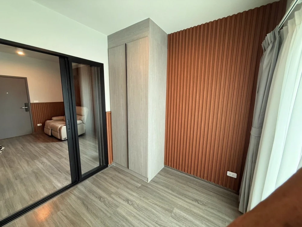 For Rent Ideo Ramkhamhaeng – Lamsali Station, spacious room, lots of usable space, if you don't reserve, you'll regret it.