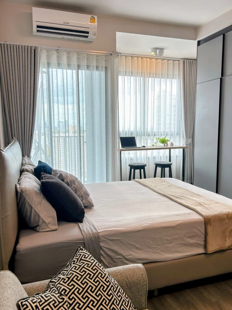 FOR RENT  IDEO SUKHUMVIT RAMA 4 ห้อวน่าอยู่ ชั้น 27 ได้วิวสูง มาพร้อมสิ่งอำนวยความสะดวกครบครัน จองเลย
