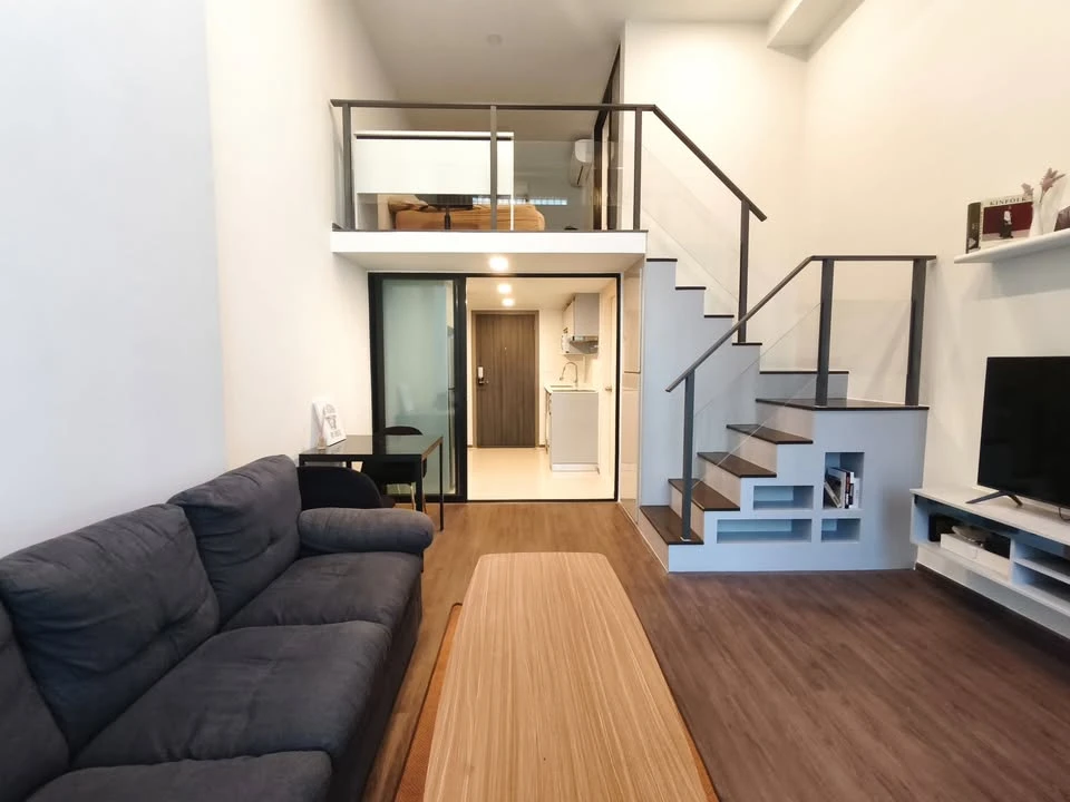 FOR RENT Knightsbridge Space Rama 9 ห้องพร้อมอยู่ เฟอร์ เครื่องใช้ไฟฟ้าครบ รีบมาจับมาจองเลยจ้า อย่าพลาด