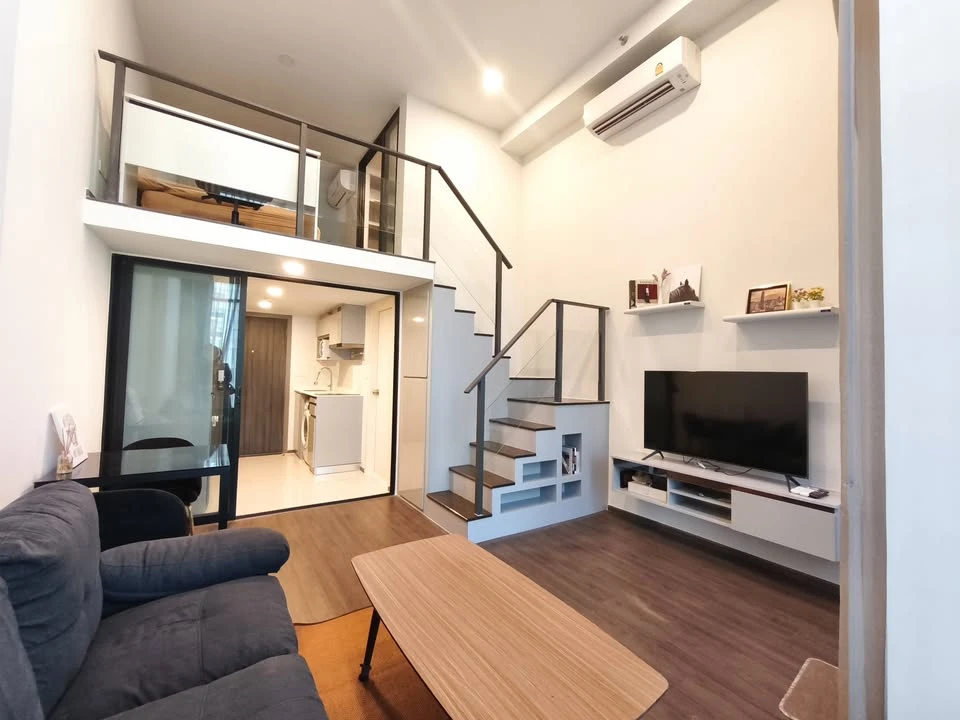 FOR RENT Knightsbridge Space Rama 9 ห้องพร้อมอยู่ เฟอร์ เครื่องใช้ไฟฟ้าครบ รีบมาจับมาจองเลยจ้า อย่าพลาด