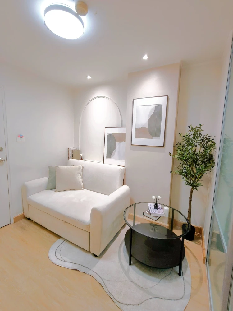 For rent Lumpini Condo Town Ramintra – Nawamin ห้องตกแต่งสไตล์มินิมอล แสงสวย ชั้น24 มาจองเลย อย่รอช้า