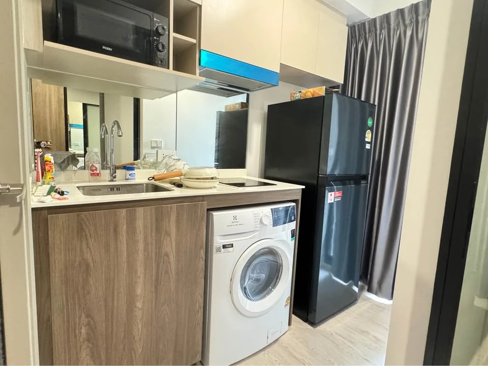 For rent Nue Core Khukhot Station, a nice room, complete with furniture and electrical appliances. If you don't book, you'll regret it later.