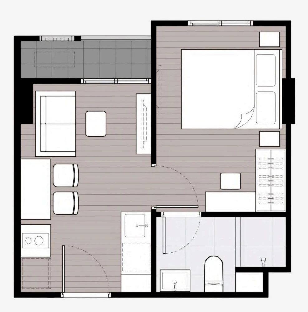 For rent Nue Cross Khukhot Station, ready to move in, complete facilities, hurry up and come and reserve now.