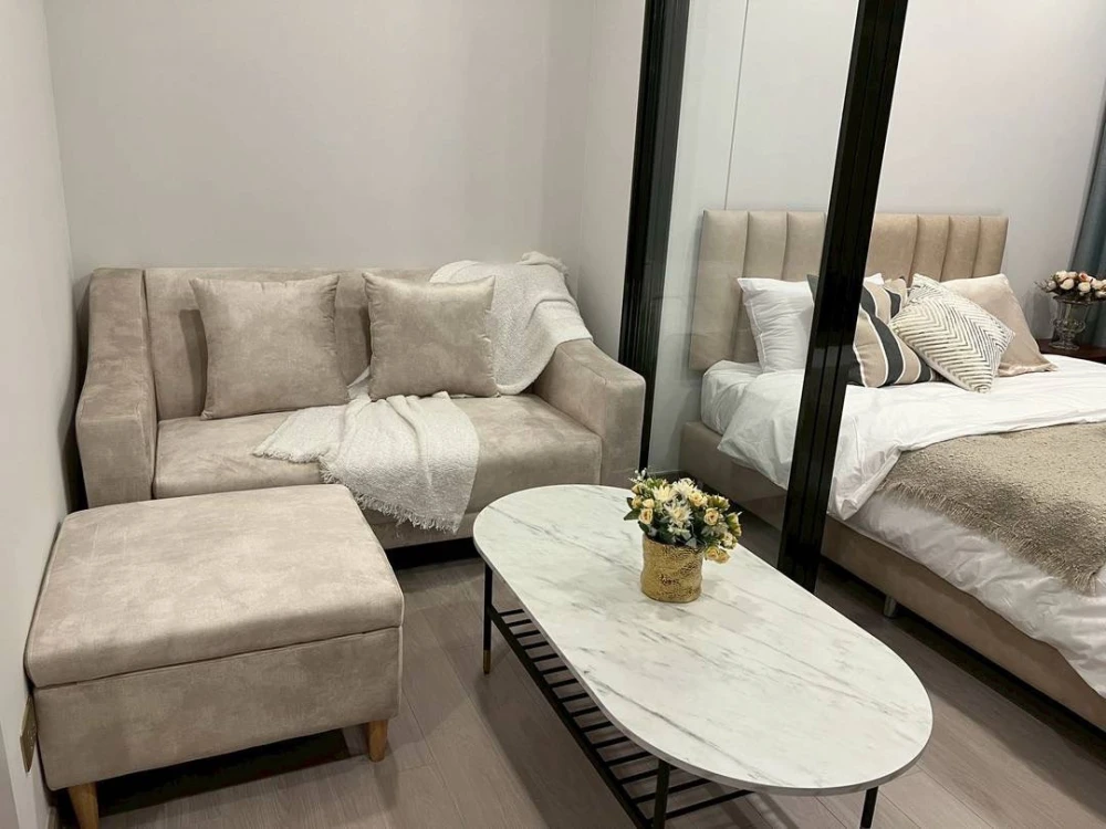 For rent One 9 Five Asoke-Rama 9 ห้องน่าอยู่ ชั้น 43 ได้วิวสูง เฟอร์ เครื่องใช้ไฟฟ้าครบ รีบมาจองเลย