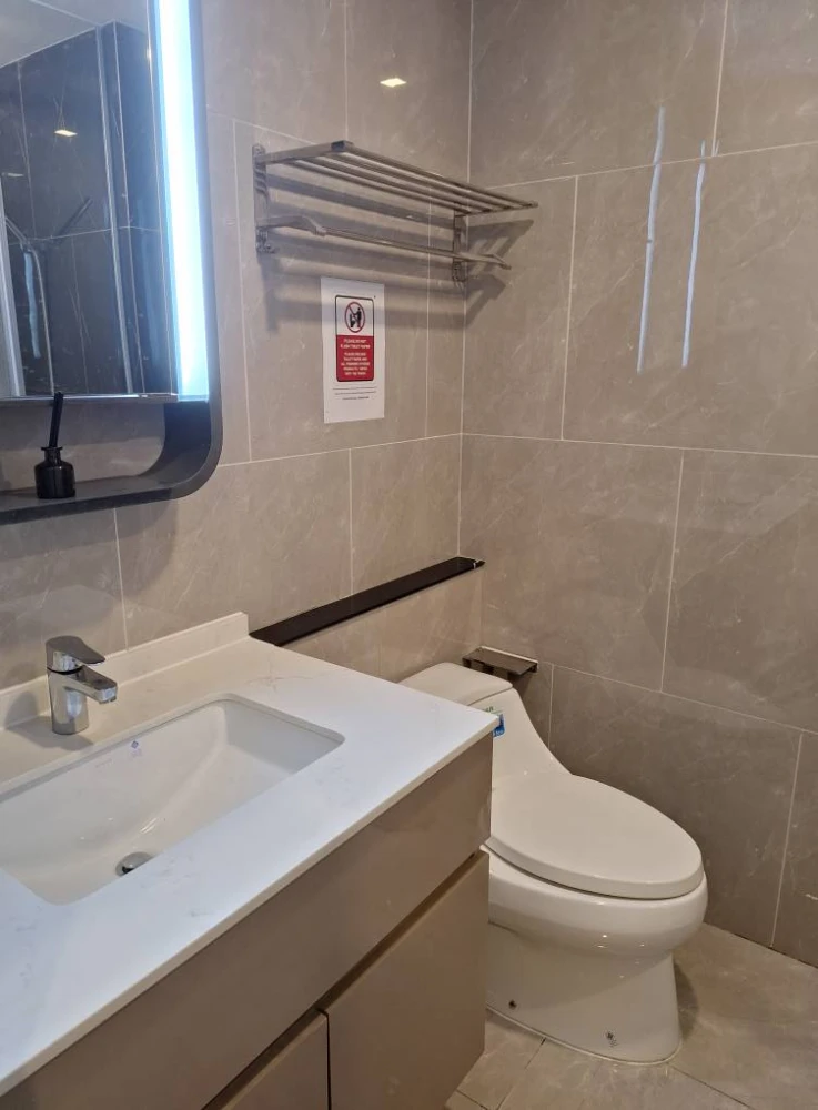 For rent One 9 Five Asoke-Rama 9 ห้องน่าอยู่ ติดวอลเปเปอร์อย่างดี ไม่จองแล้วจะเสียดาย