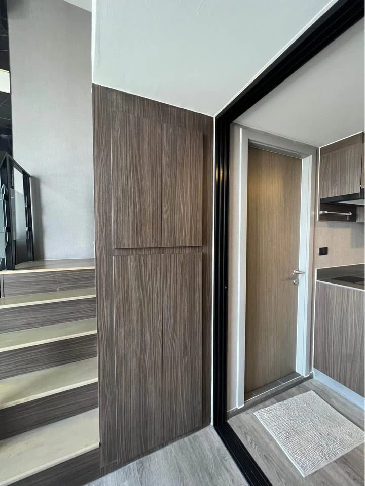 For rent: Origin Ladprao - Bangkapi, duplex unit, fully furnished with built-in features, ready to move in. Book today!