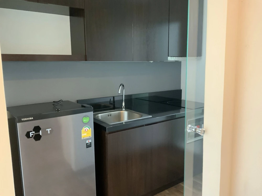 For rent PARC EXO Kaset-Navamintra ห้องพร้อมอยู่ เฟอร์ เครื่องใช้ไฟฟ้าครบ มาแต่ตัวเข้าอยู่ได้เลย