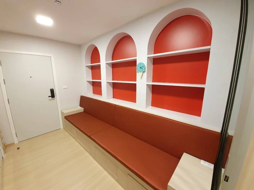 For rent Plum Condo Rangsit Alive 2 rooms, fully furnished, ready to move in, well built-in, everything is complete here. You must hurry to reserve no