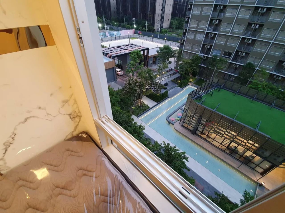 For rent Plum Condo Rangsit Alive 2 rooms, fully furnished, ready to move in, well built-in, everything is complete here. You must hurry to reserve no