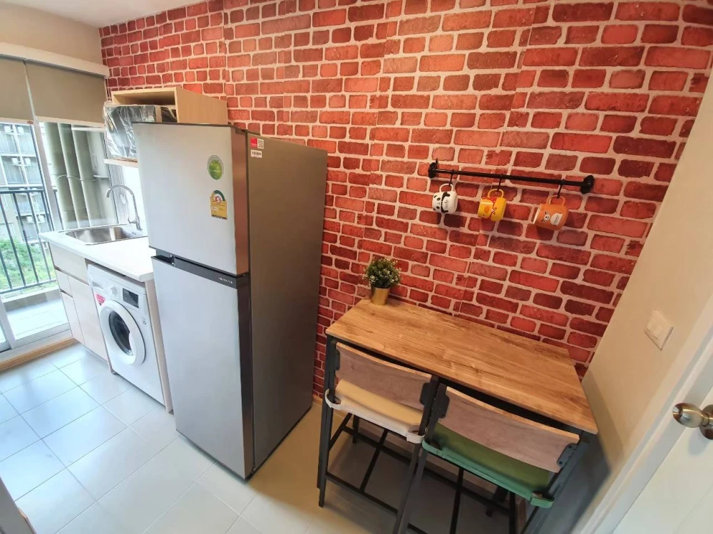 For rent Plum Condo Rangsit Alive 2 rooms, fully furnished, ready to move in, well built-in, everything is complete here. You must hurry to reserve no