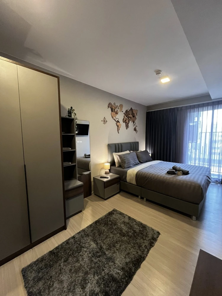 For rent Quintara Phume Sukhumvit 39 ห้องพร้อมอยู่ เฟอร์ เครื่องใช้ไฟฟ้าครบ ลากกระเป๋าเข้าอยู่ได้เลย